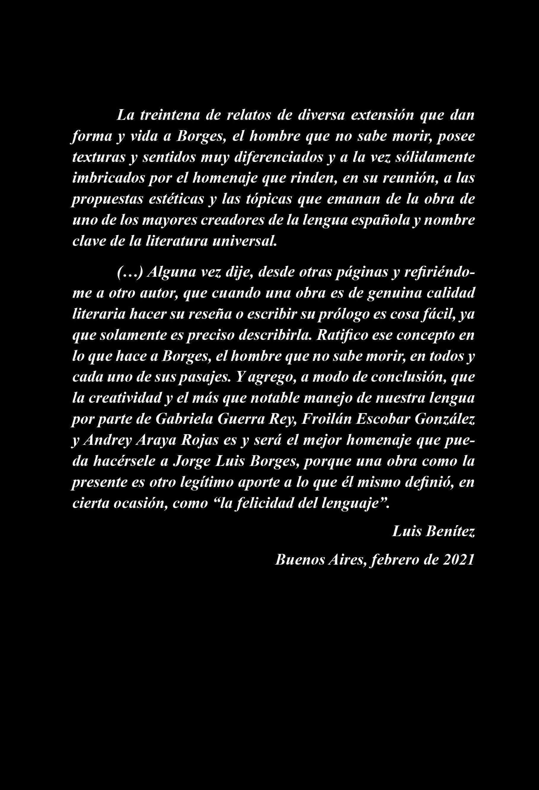 Borges - Contraportada